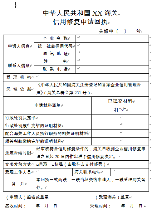 信用盘如何申请_“认企行”丨海关失信企业如何正确按下“修复键”